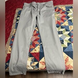 Izod Straight Tapered Khaki - Gray - 34x30